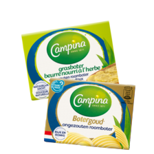 Campina botergoud roomboter of grasboter